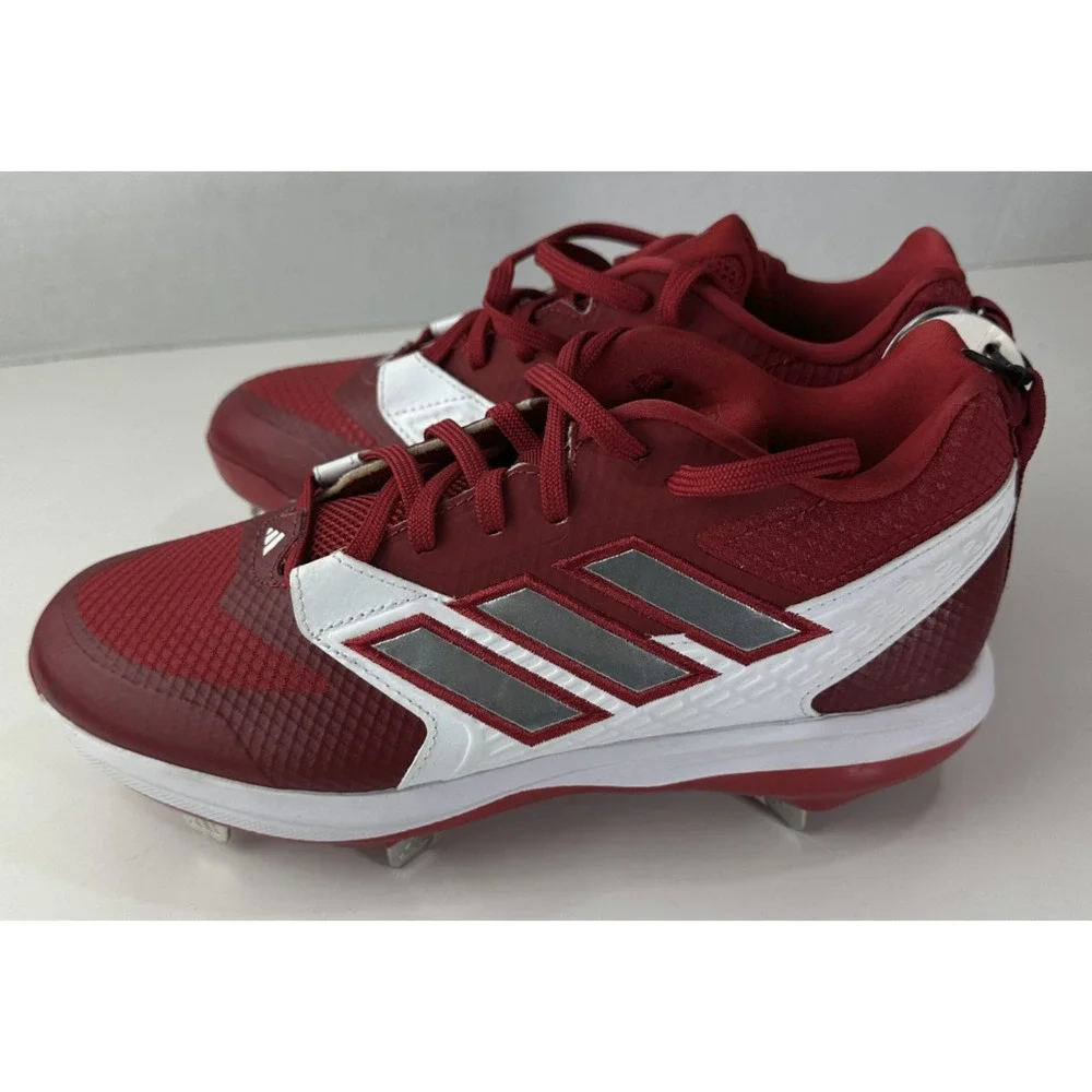 NWT Adidas Men's Size 7 ICON 8 Baseball CLEATS IG7104 Red Shoes New Without Box - Picture 7 of 12